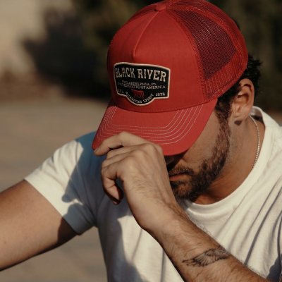 Casquette - Black River Foundry Trucker (rouge)