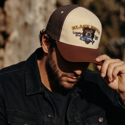 Casquette - Black River Wildlife Crew Trucker (beige/vert/marron)