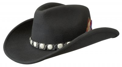 Chapeaux - Stetson Western Woolfelt (noir)