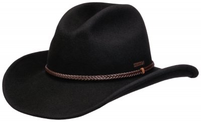Chapeaux - Stetson Western Woolfelt (noir)