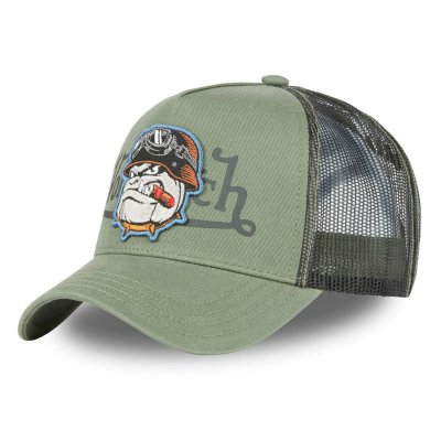 Casquette - Von Dutch Bulldog Trucker (vert)