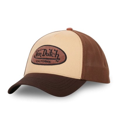 Casquette - Von Dutch Oval Patch Trucker (marron/beige)