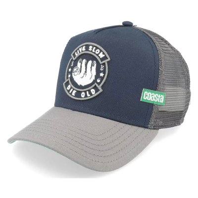 Casquette - Coastal HFT Die Old Trucker (bleu/gris)