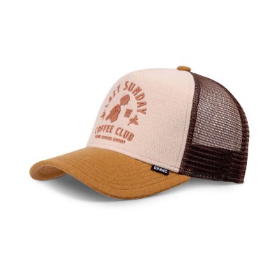 Casquette - Djinns HFT Lazy Barista Trucker (beige/marron)