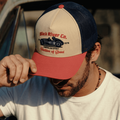 Casquette - Black River Tradition Of Speed Trucker (beige/marine/rouge)
