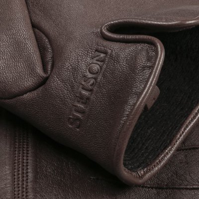 Gants - Stetson Men's Goat Leather Gloves (marron)