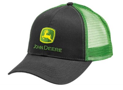 Casquettes - John Deere Logo Mesh Back Cap (noir/vert)