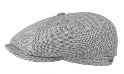 Casquette gavroche/irlandaise - Stetson Hatteras Wool/Linen (gris)