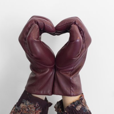Gants - HK Women's Hairsheep Leather Glove with Wool Lining (Rouge)