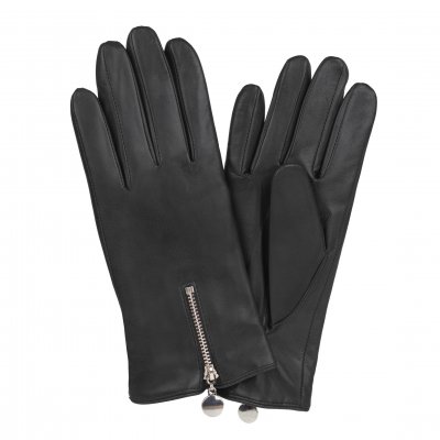 Gants - HK Women's Hairsheep Leather Zip Glove with Wool Lining (Noir)