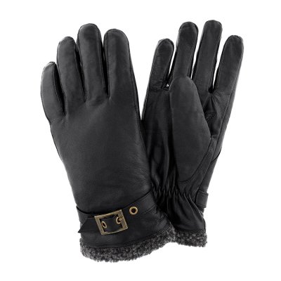 Gants - HK Women's Glove Goat Nappa with Strap (noir)
