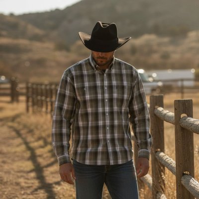 Chapeaux - Gårda Pocatello Crushable Wool felt Western hat (noir)