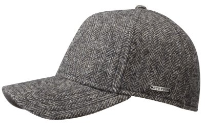 Casquettes - Stetson Wool Herringbone Baseball Cap (grise)