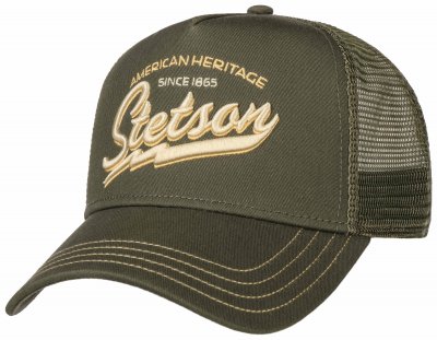 Casquettes - Stetson Trucker Cap American Heritage Classic (vert militaire)
