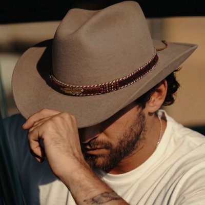 Chapeaux - Gårda Toquerville Crushable Wool felt Western hat (beige)