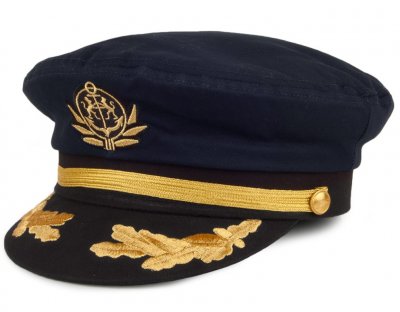 Fiddler cap - Jaxon Hats Fiddler Yacht Cap (navy)