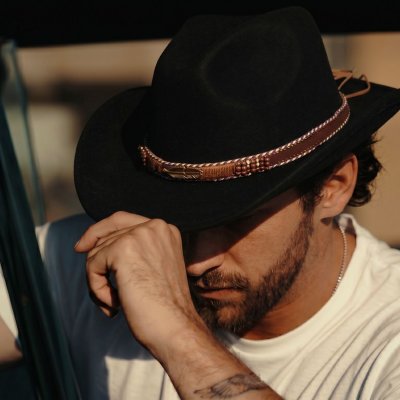 Chapeaux - Gårda Toquerville Crushable Wool felt Western hat (noir)