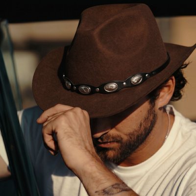 Chapeaux - Gårda Pueblo Cowboy (marron)