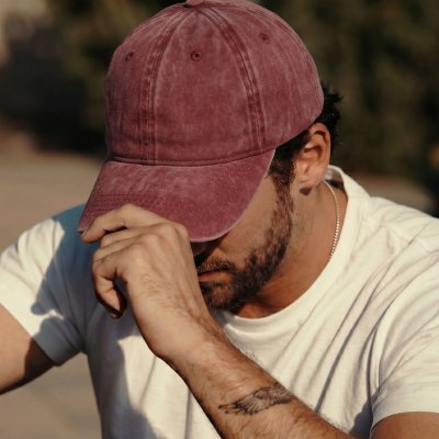 Casquettes - Gårda Washed (rouge)