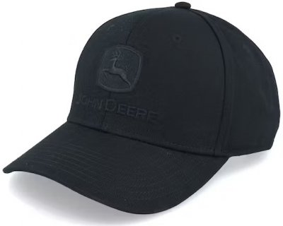 Casquettes - John Deere Blackout Full Twill Cap (noir)