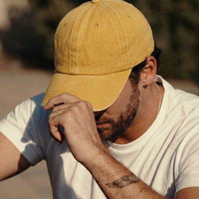 Casquettes - Gårda Washed (jaune)