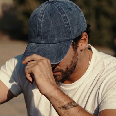 Casquettes - Gårda Washed (bleu foncé)