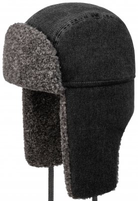 Chapkas - Bomber Cap Denim Garage Theme (noir)