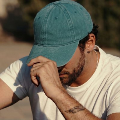 Casquettes - Gårda Washed (turqouise)