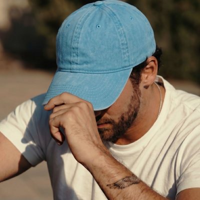 Casquettes - Gårda Washed (bleu clair)