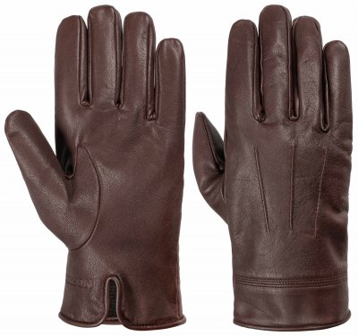 Gants - Stetson Men's Goat Leather Gloves (marron)