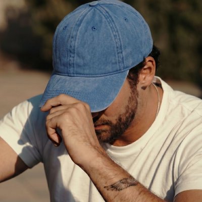 Casquettes - Gårda Washed (bleu)