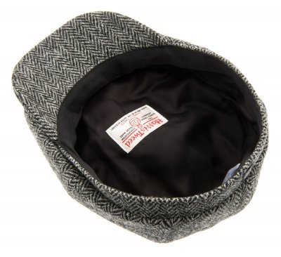 Casquette gavroche/irlandaise - CTH Ericson Alan Sr. Harris Tweed (noir)