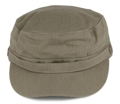 Casquette gavroche/irlandaise - Jaxon Hats Herringbone Army Cap (olive)