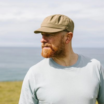 Casquette gavroche/irlandaise - Jaxon Hats Herringbone Army Cap (olive)