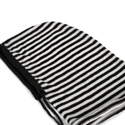 Cagoule - Gårda Valloire Striped Wool Mix Balaclava (noir/blanc)
