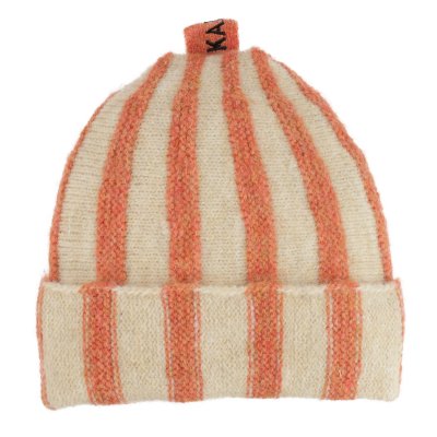 Bonnet Enfants - Gårda Bodafors Beanie (crème/orange)