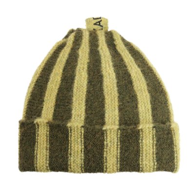 Bonnet Enfants - Gårda Bodafors Beanie (vert/jaune)