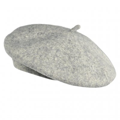 Berets - Gårda Annecy Wool Beret (gris clair)