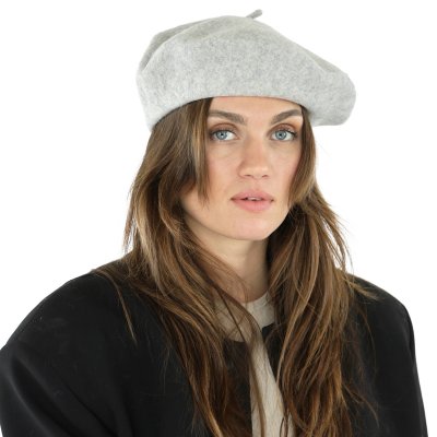 Berets - Gårda Annecy Wool Beret (gris clair)