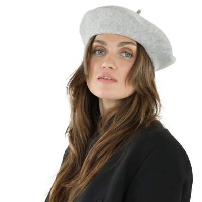 Berets - Gårda Annecy Wool Beret (gris clair)