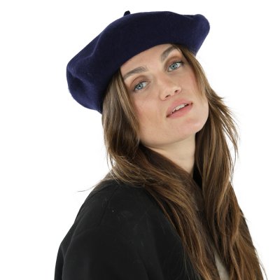 Berets - Gårda Annecy Wool Beret (bleu marine)