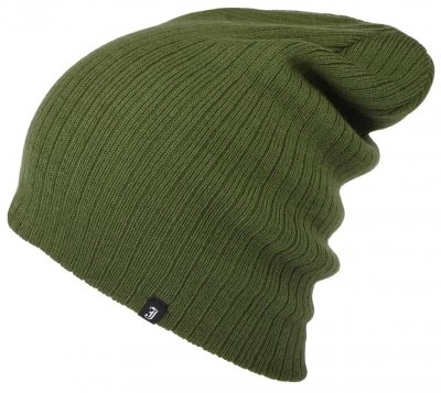 Bonnet - Jaxon Oversized Rib Knit Beanie (Olive)