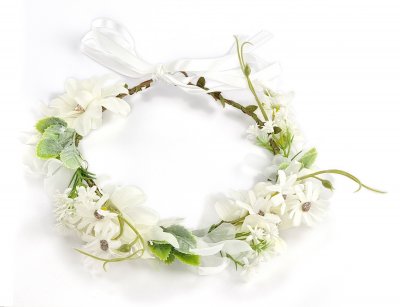 Couronne de fleurs - Gårda Lilliana Flowerband (blanc)