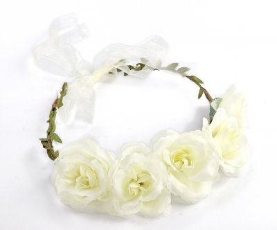 Couronne de fleurs - Gårda Rose Flowerband (blanc)