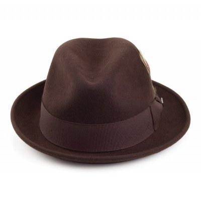Chapeaux - Crushable Blues Trilby (marron)