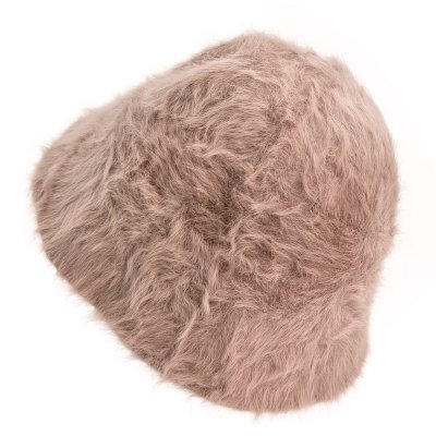 Chapeaux - Gårda Angora Cloche (gris-rose)