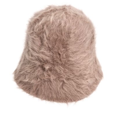 Chapeaux - Gårda Angora Cloche (gris-rose)
