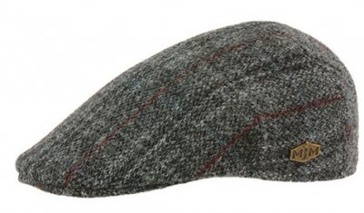Casquette gavroche/irlandaise - MJM Country Harris Tweed Check (gris)