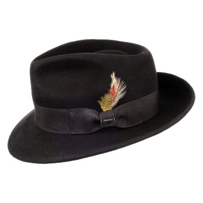 Chapeaux - Crushable C-Crown Fedora (noir)