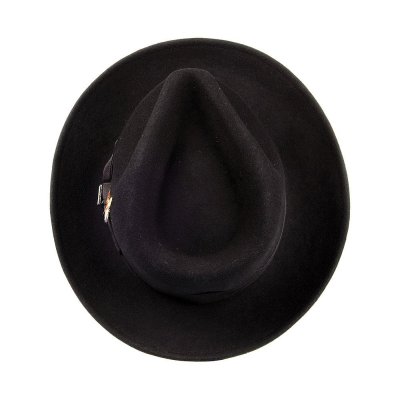 Chapeaux - Crushable C-Crown Fedora (noir)